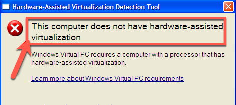 Microsoft Hardware-Assisted Virtualization Detection Tool